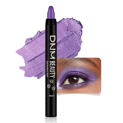 Picture of evpct Purple Shimmer Cream Eye Shadow Brightener Sticks Set for Eyes, Purple Shimmery Pencil Eye shadow Applicator Stick Pen Palette Makeup Waterproof sombras en crema para ojos 33#