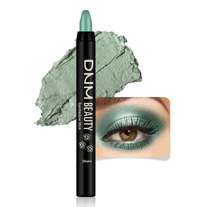 Picture of evpct Green Shimmer Cream Eye Shadow Brightener Sticks Set for Eyes, Green Shimmery Matte Pencil Eye shadow Applicator Stick Pen Palette Makeup Waterproof sombras en crema para ojos 34#