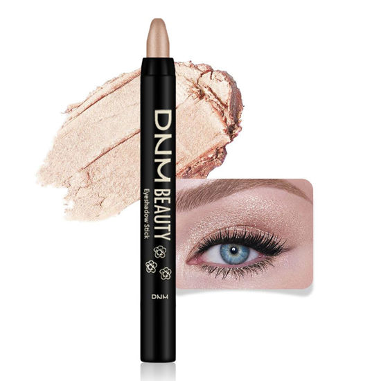 Picture of evpct Mocha Beige Shimmer Cream Eye Shadow Brightener Sticks Set for Eyes, Mocha Beige Shimmery Matte Pencil Eye shadow Applicator Stick Pen Palette Makeup Waterproof sombras en crema para ojos 14#