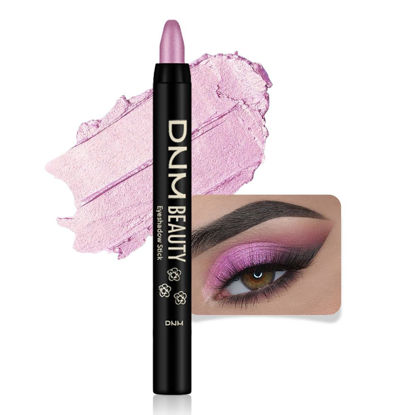 Picture of evpct Violet Pink Shimmer Cream Eye Shadow Brightener Sticks Set for Eyes, Violet Pink Shimmery Matte Pencil Eye shadow Applicator Stick Pen Palette Makeup Waterproof sombras en crema para ojos 07#