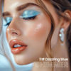 Picture of evpct Dazzling Blue Shimmer Cream Eye Shadow Brightener Sticks Set for Eyes, Blue Shimmery Matte Pencil Eye shadow Applicator Stick Pen Palette Makeup Waterproof sombras en crema para ojos 11#