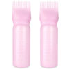 Picture of Bunrod Root Comb Bottle Applicator 6 Ounce, 2 Pack Oil Applicator for Hair Dye Hairstyling Hair Oiling Applicator with Graduated Scale (Pink)