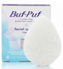 Picture of Buf-Puf Regular Facial Sponge, Dermatologist Developed, Removes Deep Down Dirt & Makeup that Causes Breakouts and Blackheads, Reusable, Exfoliating, White, 1 Count