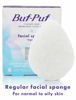 Picture of Buf-Puf Regular Facial Sponge, Dermatologist Developed, Removes Deep Down Dirt & Makeup that Causes Breakouts and Blackheads, Reusable, Exfoliating, White, 1 Count