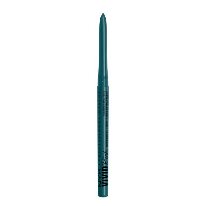 Picture of NYX PROFESSIONAL MAKEUP Mechanical Eye Pencil, Vivid Rich Mechanical, Creamy Retractable Eyeliner - Aquamarine Dream, Aqua Green Eyeliner