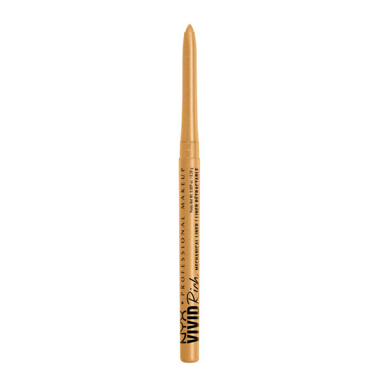 Picture of NYX PROFESSIONAL MAKEUP Mechanical Eye Pencil, Vivid Rich Mechanical, Creamy Retractable Eyeliner - Amber Stunner, Gold Eyeliner