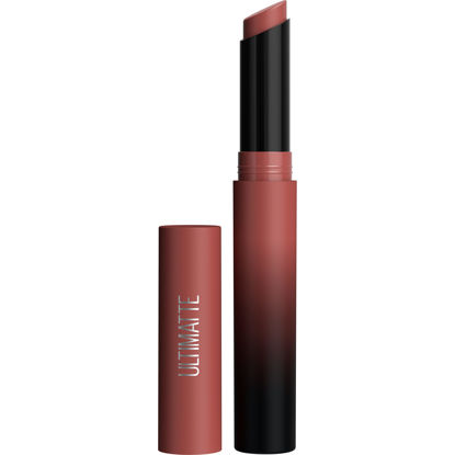 Picture of Maybelline Color Sensational Ultimatte Matte Lipstick, Non-Drying, Intense Color Pigment, More Mocha, Mid-Tone Mauve, 1 Count