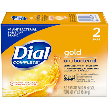 Picture of Dial Gold Antibacterial Deodorant Bar Soap, 3.2 Ounce, (Pack of 2)