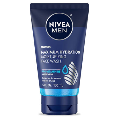 Picture of Nivea Men Maximum Hydration Moisturizing Face Wash with Aloe Vera, Boosts Moisture and Helps Prevent Tight, Dry Skin, 5 Fl Oz Tube