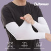 Picture of ROXUN 2 Pairs Arm Sleeves, Cooling UV Sun Protection Sports Compression for Men/Women Black+Purple