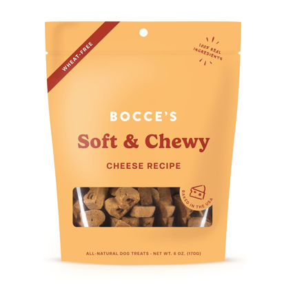 Picture of Bocce's Bakery Oven Baked Cheese Recipe Treats for Dogs, Wheat-Free Everyday Dog Treats, Made with Real Ingredients, Baked in The USA, All-Natural Soft & Chewy Cookies, Cheese, 6 oz