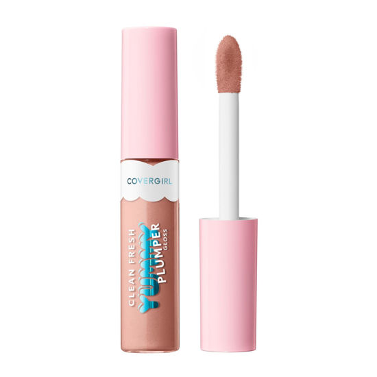 Picture of Covergirl Clean Fresh Yummy Gloss, 760 Snow Place Like Home, Plumper Gloss, Shiny Gloss, Vegan Formula, Volumizing Lip Plumper, Easy to Apply, Minty Flavor, 0.33oz