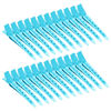 Picture of 24 Packs Duck Bill Clips, Bantoye 2.75 Inches Rustproof Metal Alligator Curl Clips with Holes for Hair Styling, Hair Coloring, Blue