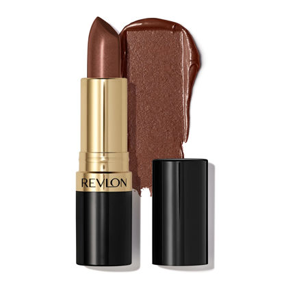 Picture of REVLON Lipstick, Super Lustrous Lipstick, Creamy Formula For Soft, Fuller-Looking Lips, Moisturized Feel in Nudes & Browns, Iced Mocha (315) 0.15 oz