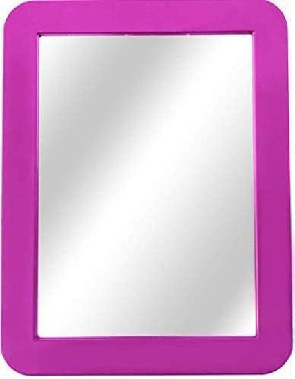 Picture of Boxgear Magnetic Locker Mirror, Makeup Mirrors - 5" x 7"- for School Locker, Bathroom, Household Refrigerator, Locker Accessory, Workshop Toolbox or Office Cabinet (Pink)