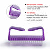 Picture of Handle Grip Nail Brush, Nail Cleaning Brushes Pedicure Scrubbing tool, Toes Fingernail Brush Scrub Cleaner kit for Men and Women 8 Pack (Multicolor)