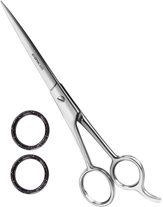 Picture of Utopia Care Hair Cutting and Hairdressing Scissors 7.5 Inch, Premium Stainless Steel shears with smooth Razor & Sharp Edge Blades, for Salons, Men & Women, Kids, Adults, & Pets - Silver.