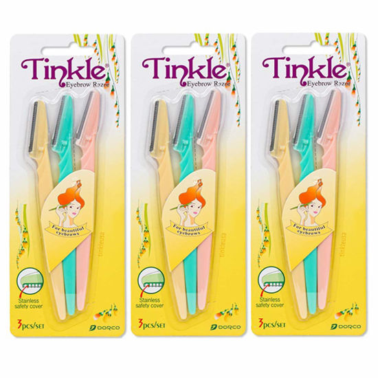 Picture of Tinkle Eyebrow Razor, 3ct per pack (3pk)