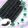 Picture of 80D Lash Clusters 108Pcs Individual Lashes Cluster 12-18MM Eyelash Clusters D Curl Wispy Fluffy Lash Clusters Eyelash Extensions DIY Lash Extension by Pleell