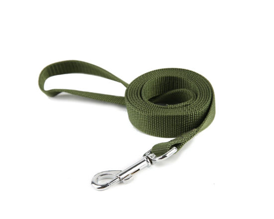 Picture of Nylon Dog Training Leash, Traction Rope, 4Ft /5 Foot /6 Feet Long, 5/8 inch 3/4 Inch 1 Inch Wide, for Small and Medium Dogs (3/4'' x 4 F, Green)