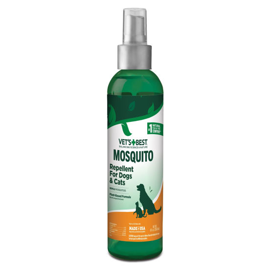 Picture of Vet's Best Mosquito Repellent for Dogs and Cats | Repels Mosquitos with Certified Natural Oils | Deet Free | 8 Ounces