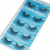 Picture of DYSILK Eyelashes Mink Lashes - Wispy Eyelashes 5 Pairs 6D Lashes Kit False Lashes Natural Look Eye Lashes Cat Eye Fake Eyelashes Volume Lashes Strip | 15.2mm