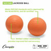 Picture of Champion Sports Orange Lacrosse Balls, Official Size - NCAA, NFHS & SEI Certified, 2 count (Pack of 1)