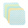 Picture of Spasilk Washcloth Wipes Set for Newborn Boys and Girls, Soft Terry Washcloth Set, Pack of 10, Green Diamonds