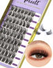 Picture of Lash Clusters Extensions Faux Mink False Eyelashes 12-16mm Wispy 63 Pcs Eyelash Clusters DD Curl Russian Strip DIY Individual Lashes Natural Look at Home Lash Extensions