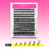 Picture of TDANCE Cluster Lashes DIY Eyelash Extensions Lash Clusters Individual Reusable Soft & Comfortable DIY Lash Extensions at Home(Thick-40D,10-20mm)