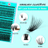 Picture of VAVALASH Lash Clusters 300Pcs 3 Styles Individual Lashes Wispy DIY Eyelash Extensions Individual Cluster Lashes Faux Mink False Lashes DIY Lashes at Home 300PCS (30D+40D+50D-0.07-D,8-16MM)