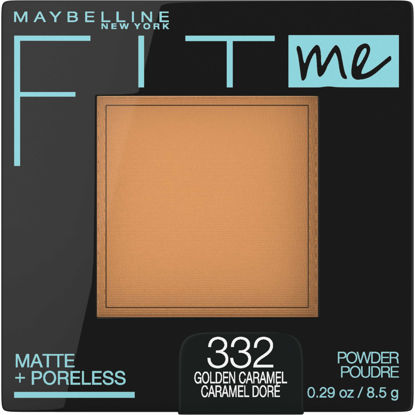 Picture of Maybelline Fit Me Matte + Poreless Pressed Face Powder Makeup & Setting Powder, Golden Caramel, 1 Count