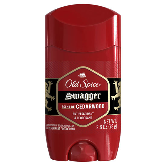 Picture of Old Spice Men's Antiperspirant & Deodorant Swagger Cedarwood Scent, Red Collection, 2.6 oz