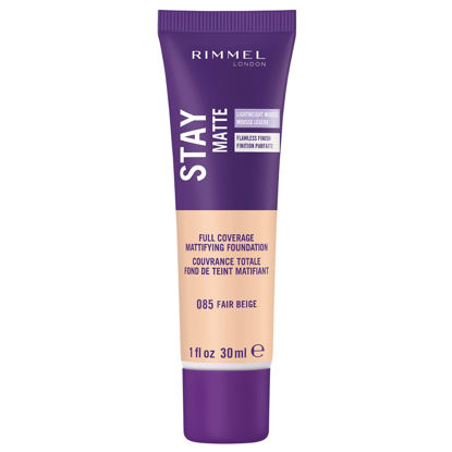 Picture of Rimmel London Stay Matte Liquid Mousse - 085 Fair Beige - Foundation, Lightweight, Shine Control, Oil-Free, 1oz