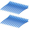 Picture of 24 Packs Duck Bill Clips, Bantoye 3.35 Inches Rustproof Metal Alligator Curl Clips with Holes for Hair Styling, Hair Coloring, Dark Blue