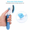 Picture of Depets Self Cleaning Slicker Brush, Dog Cat Bunny Pet Grooming Shedding Brush - Easy to Remove Loose Undercoat, Pet Massaging Tool Suitable for Pets with Long or Short Hair