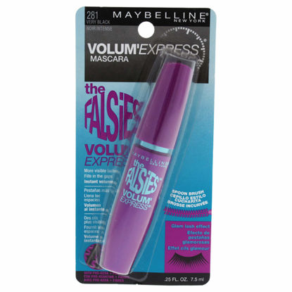 Picture of Maybelline Volum' Express The Falsies Washable Fiber Mascara, Volumizing and Separating Make Up Formula, Very Black, 1 Count