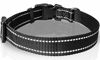 Picture of WINSEE Dog Collar for Large Dogs No Pull, Nylon Reflective Dog Collars with Quick Release Buckle, Easy Handle Adjustable for Large Dogs Walking Lightweight, Reflective-Black, L-XL