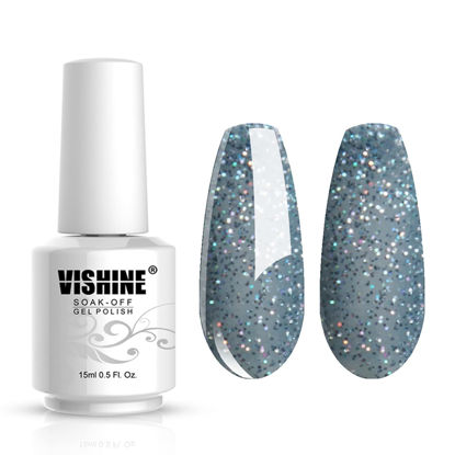 Picture of Vishine Gelpolish Gel Nail Polish Soak Off UV LED Manicure Nail Art Color No.1582