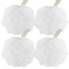 Picture of Fu Store Bath Sponges Shower Loofahs 50g Mesh Balls Sponge for Body Wash Bathroom Men Women - 4 Pack Scrubber Cleaning Loofah (50g White 4 Pack)