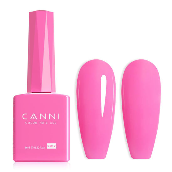 Picture of CANNI Pink Gel Nail Polish, 1Pcs Barbie Pink Gel Polish Baby Pink Color Nail Polish Gel High Gloss Soak Off U V Gel Nail French Nail Manicure Salon DIY