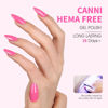 Picture of CANNI Pink Gel Nail Polish, 1Pcs Barbie Pink Gel Polish Baby Pink Color Nail Polish Gel High Gloss Soak Off U V Gel Nail French Nail Manicure Salon DIY