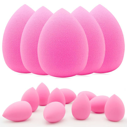 Picture of 12 Pieces Professional Makeup Sponge Set,Latex Free Flawless Soft Setting Face Puffs,Beauty Sponge Blender Cosmetic Applicator for Powder,Liquid,Facial Makeup Tools