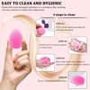 Picture of 12 Pieces Professional Makeup Sponge Set,Latex Free Flawless Soft Setting Face Puffs,Beauty Sponge Blender Cosmetic Applicator for Powder,Liquid,Facial Makeup Tools