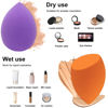 Picture of 12 Pieces Professional Makeup Sponge Set,Latex Free Flawless Soft Setting Face Puffs,Multicolor Makeup Blending Sponge Cosmetic Applicator for Powder,Liquid,Facial Makeup Tools