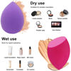 Picture of 12 Pieces Professional Makeup Sponge Set,Latex Free Flawless Soft Setting Face Puffs,Multicolor Makeup Blending Sponge Cosmetic Applicator for Powder,Liquid,Facial Makeup Tools