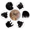 Picture of YOHAMA 36 PCS Black Mini Hair Claw Clips Great for Design Kids and Adult Hairstyles Decoration Buns, Pining Bangs Strong Grip Multifunction Clamp Clips.