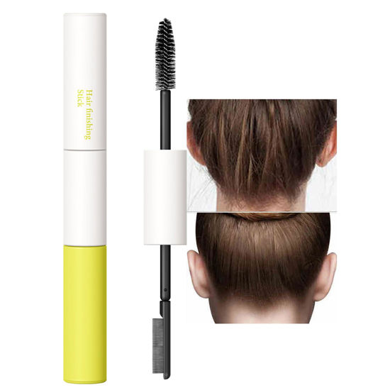 Picture of BestLand Double Head Hair Finishing Tool: Mascara Brush & Comb for Flyaway Control, Refreshing Non-Greasy Fixing Gel for Bangs and Hairstyling