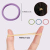 Picture of 200PCS Elastic Hair Ties, No Crease Hair Small Ponytail Holders for Kids Girls Baby Toddler, Macaron Color