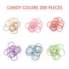 Picture of 200PCS Elastic Hair Ties, No Crease Hair Small Ponytail Holders for Kids Girls Baby Toddler, Macaron Color